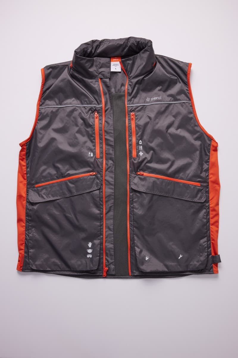 The Perci Vest laid flat, front view